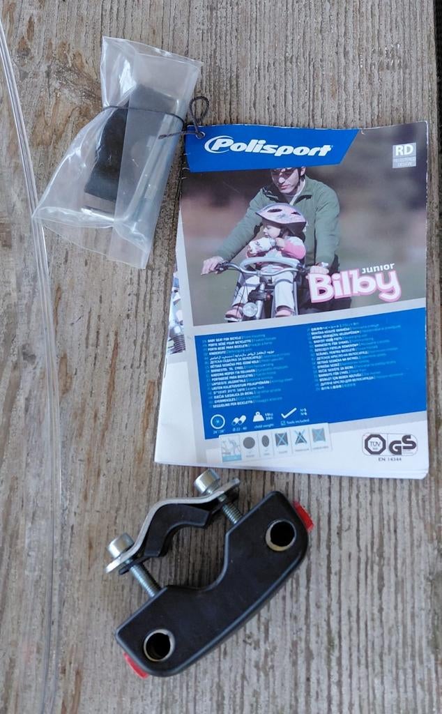 Polisport Bilby Junior fietsstoel voorop + windscherm, Fietsen en Brommers, Fietsaccessoires | Fietsstoeltjes, Zo goed als nieuw