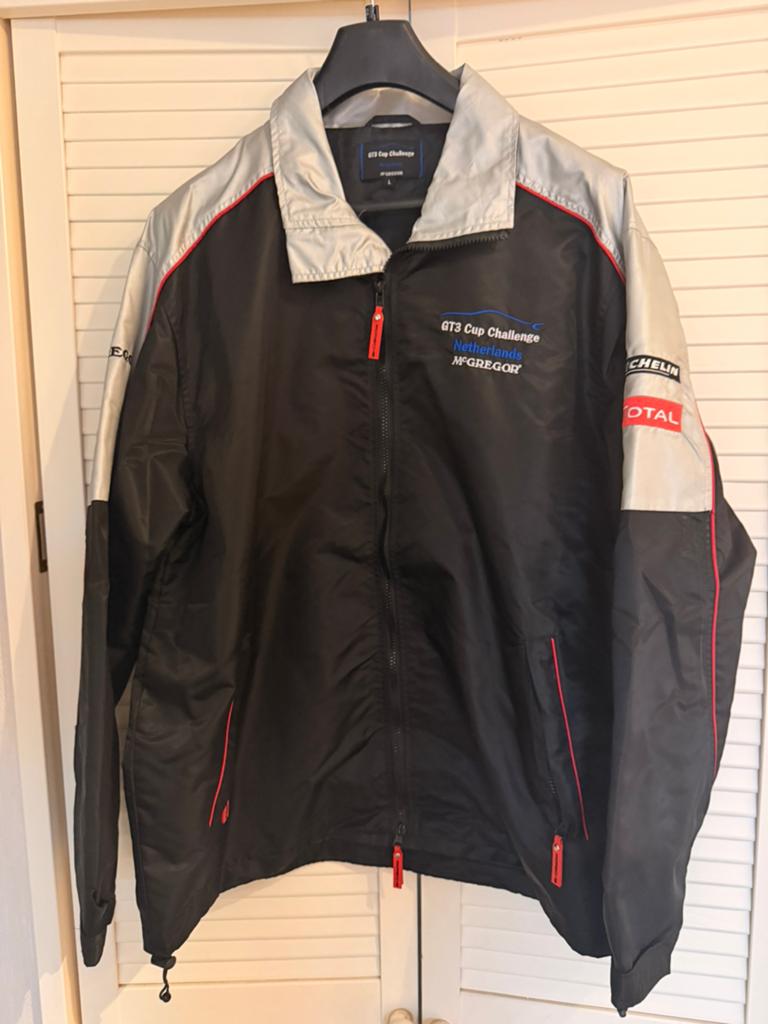 Porsche GT3 Cup Challenge regenjack - maat L, Kleding | Heren, Verzenden, Zo goed als nieuw, Blauw