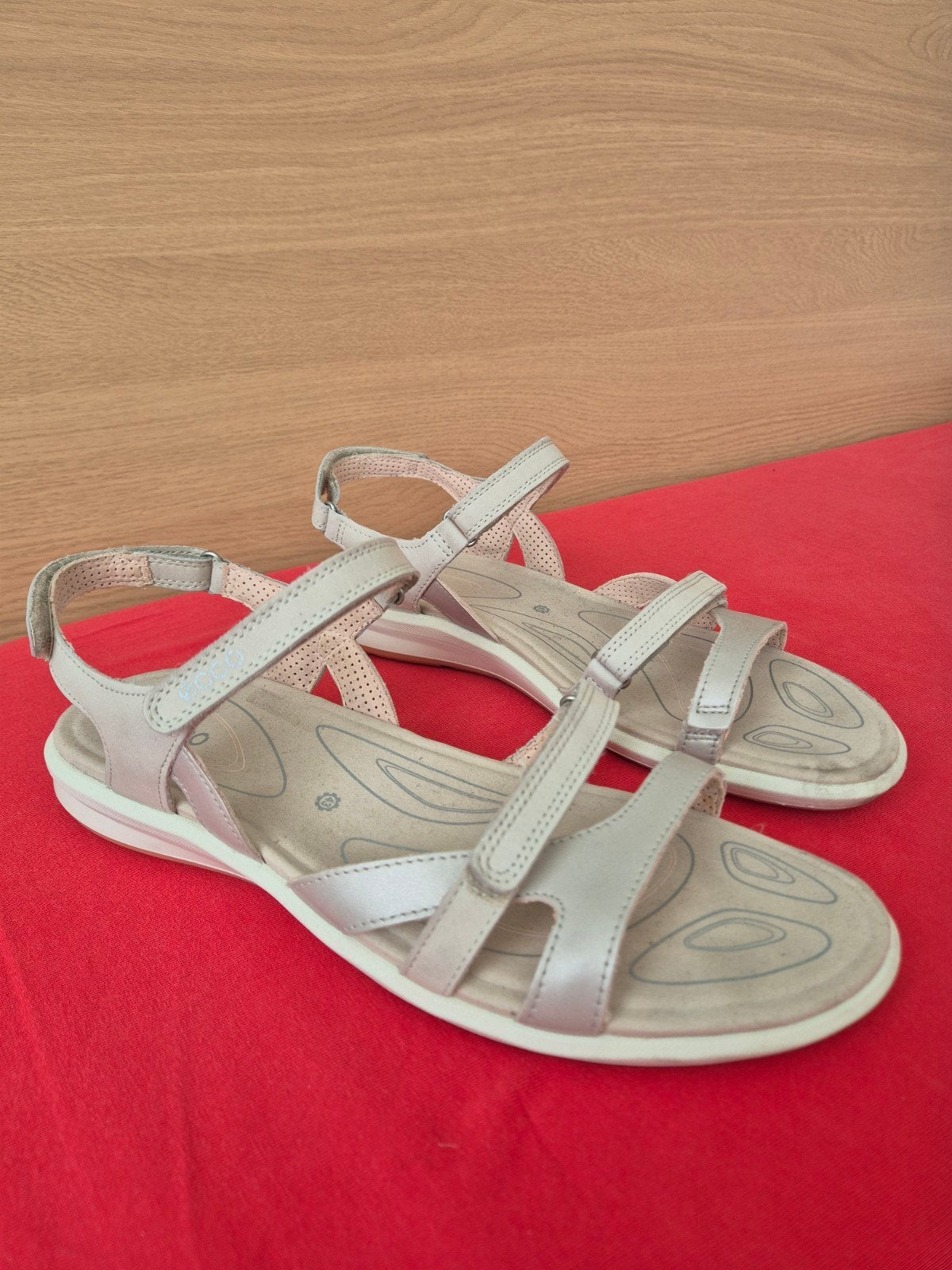 Ecco sandalen dames maat 43, Ophalen of Verzenden, Zo goed als nieuw, Zwart, Sandalen of Muiltjes