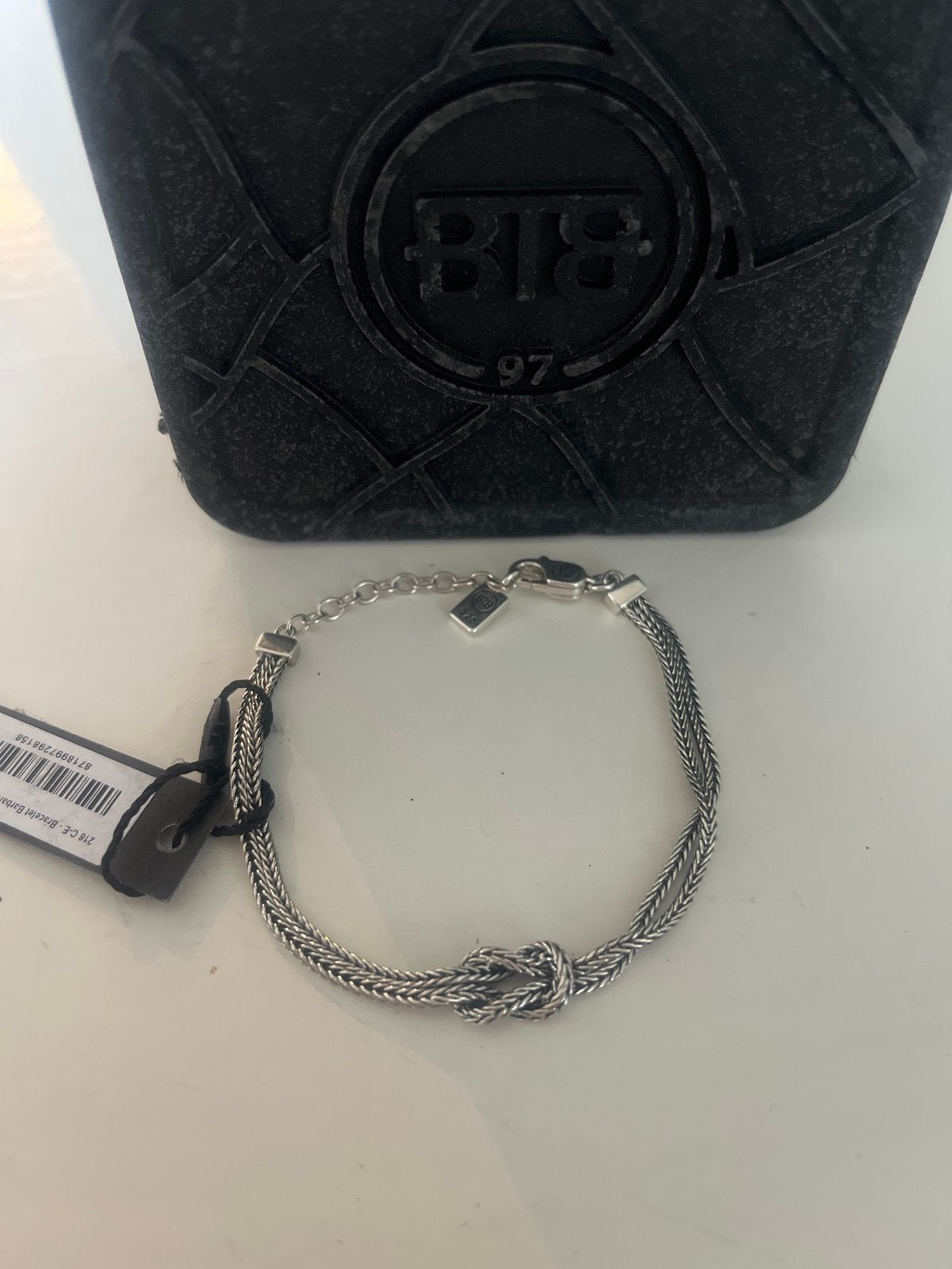 Buddha to buddha armband Barbara Mini Knot - Nieuw, Ophalen of Verzenden, Nieuw, Zilver, Zilver