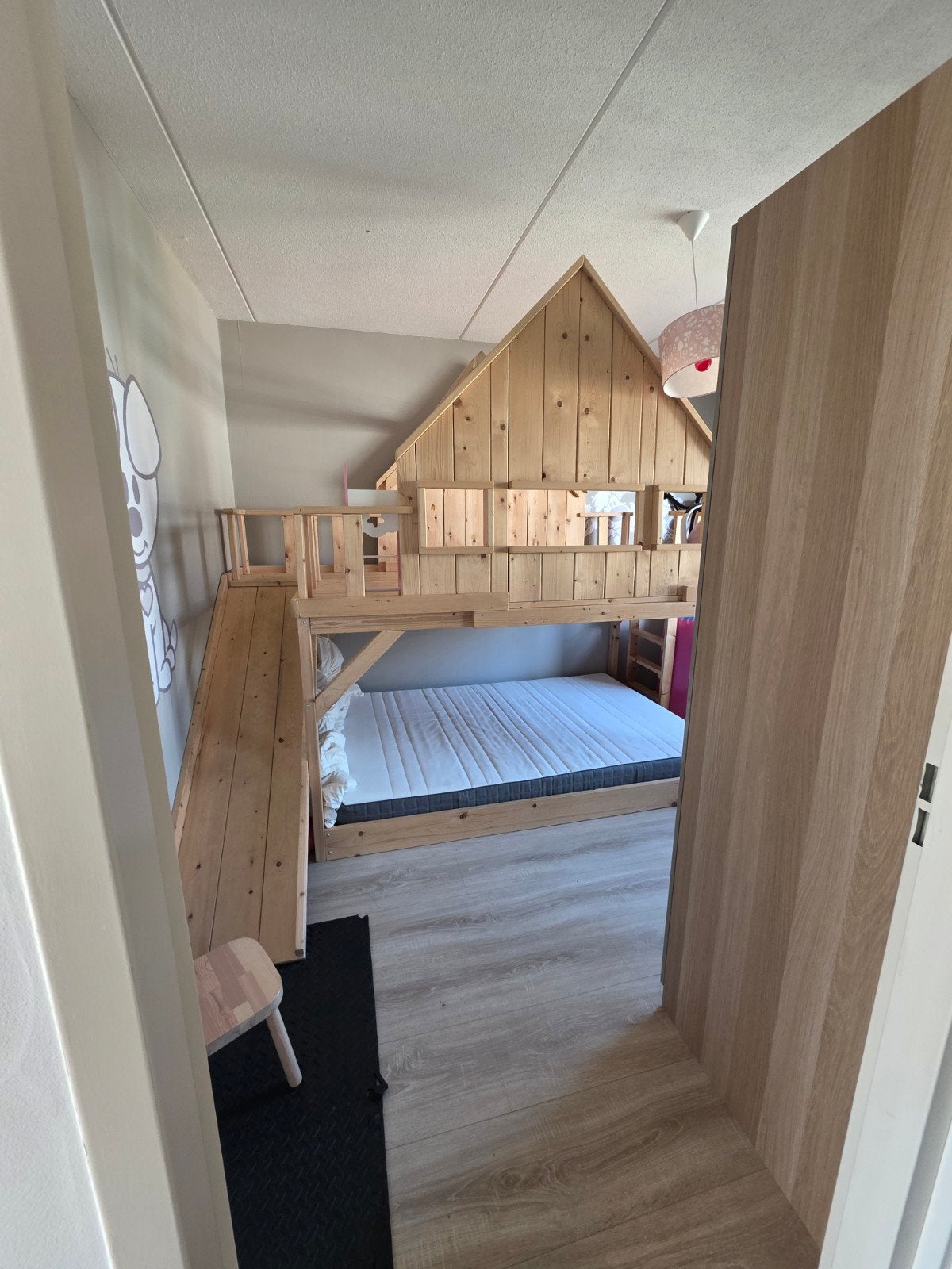 houten kinderbed, Ophalen of Verzenden, 180 cm of meer, 85 tot 100 cm