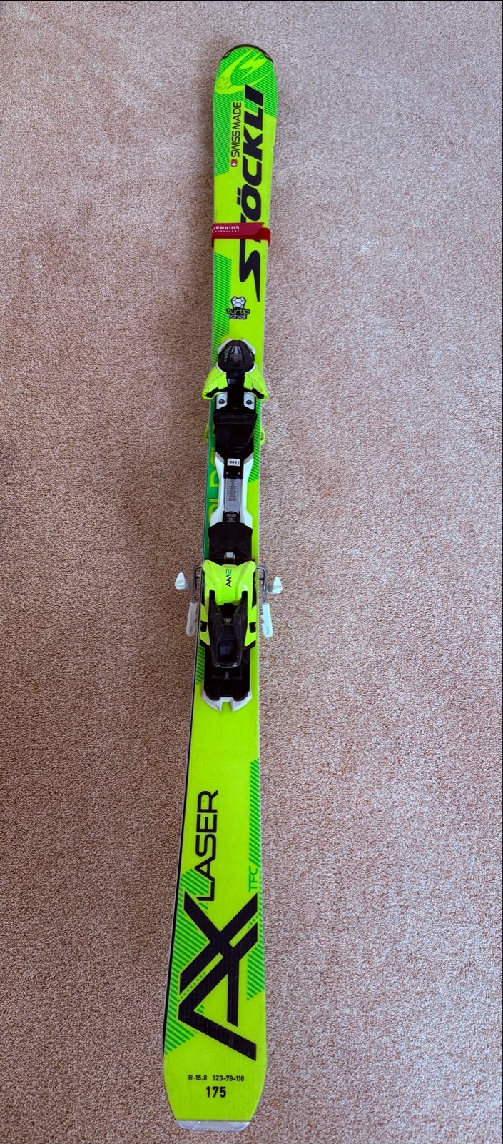 Stöckli Laser AX Ski's (175) met Salomon AM12-bindingen, 160 tot 180 cm, Gebruikt, Skiën, Ski's