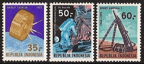 Indonesie Zonnebloem nr 716/8 postfris 1972, Ophalen of Verzenden, Postfris, Zuidoost-Azië