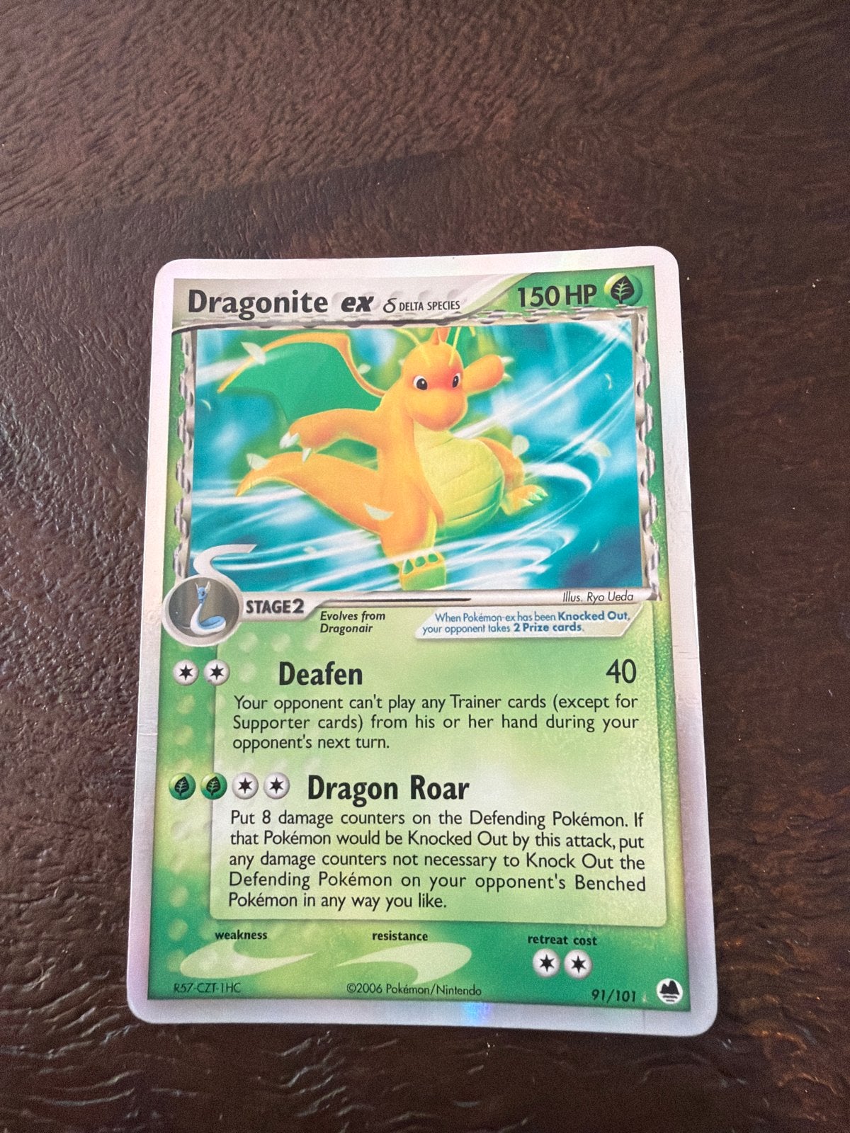 Dragonite ex Delta Species Pokémon kaart, Ophalen of Verzenden, Zo goed als nieuw, Losse kaart