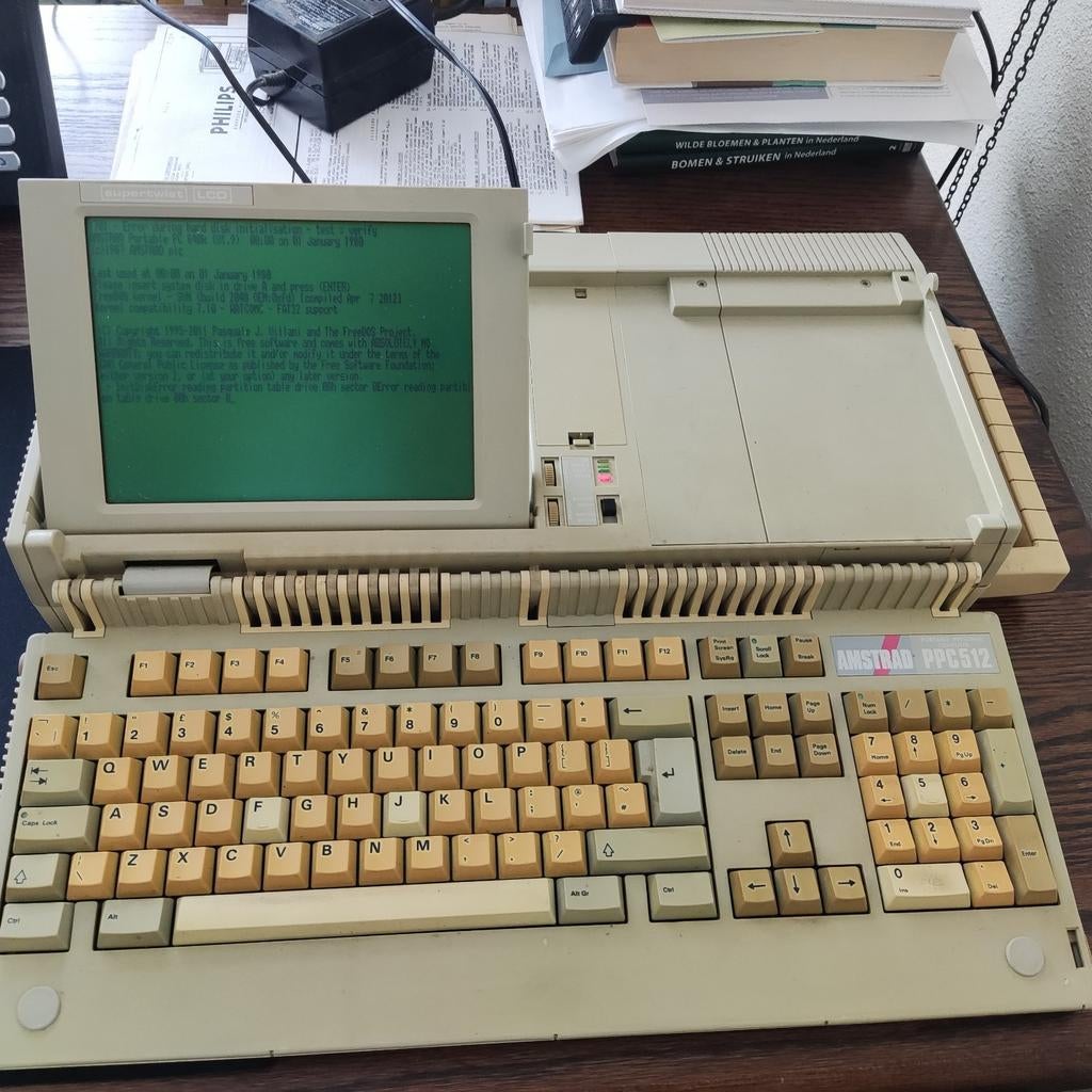Amstrad PPC512 - Retro Laptop, Computers en Software, Vintage Computers, Ophalen, Amstrad