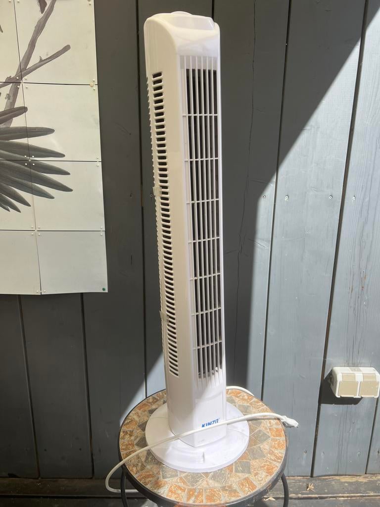 Toren ventilator werkend wit, Ophalen, Zo goed als nieuw, Torenventilator