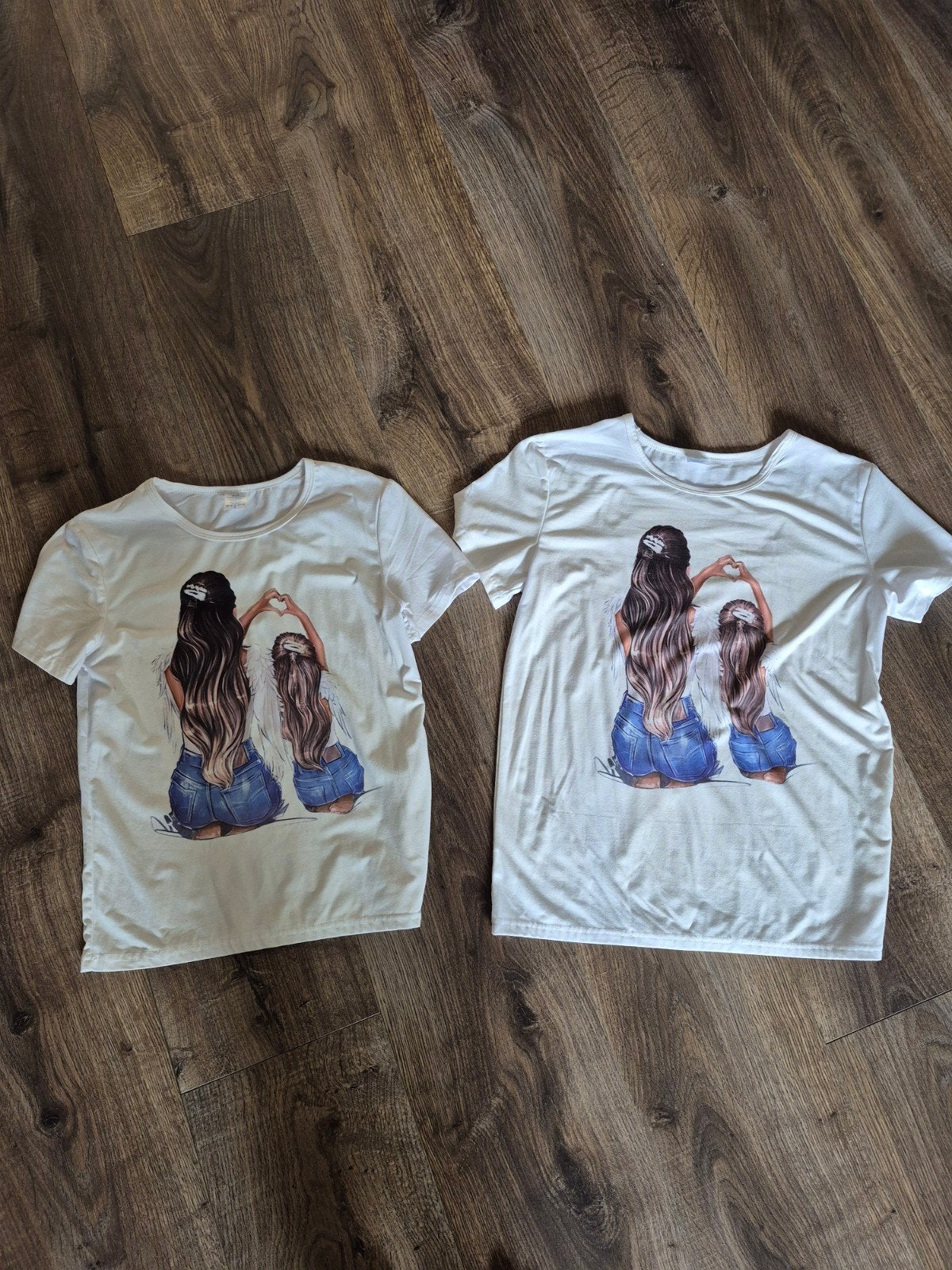 Shirt moeder en dochter s en xl Mommy and me twinning set, Ophalen of Verzenden, Maat 38/40 (M), Korte mouw