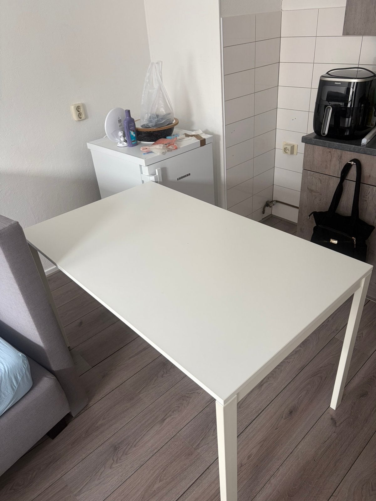 Eettafel met evt 2 stoelen, Ophalen, Zo goed als nieuw, Rechthoekig, 50 tot 100 cm