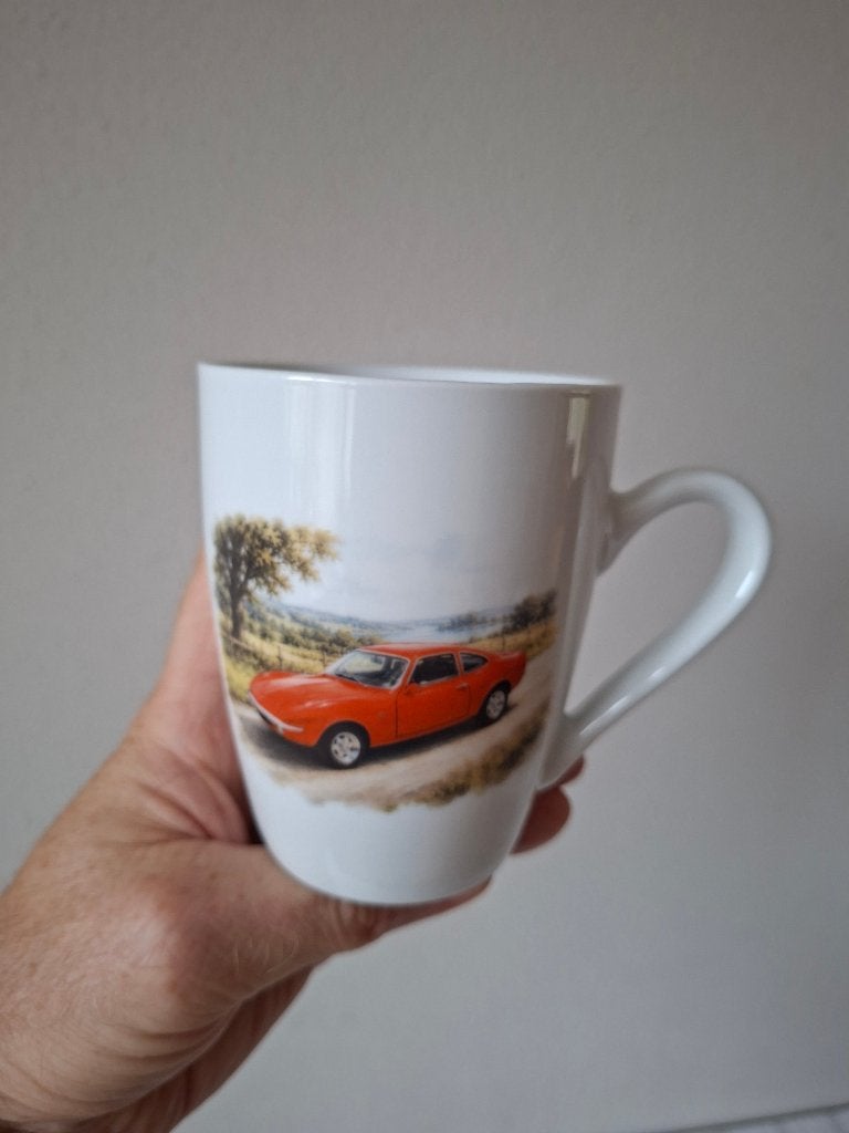 Opel GT mok – zelf bedrukt en afgebakken, Overige typen, Nieuw, Ophalen of Verzenden, Overige stijlen