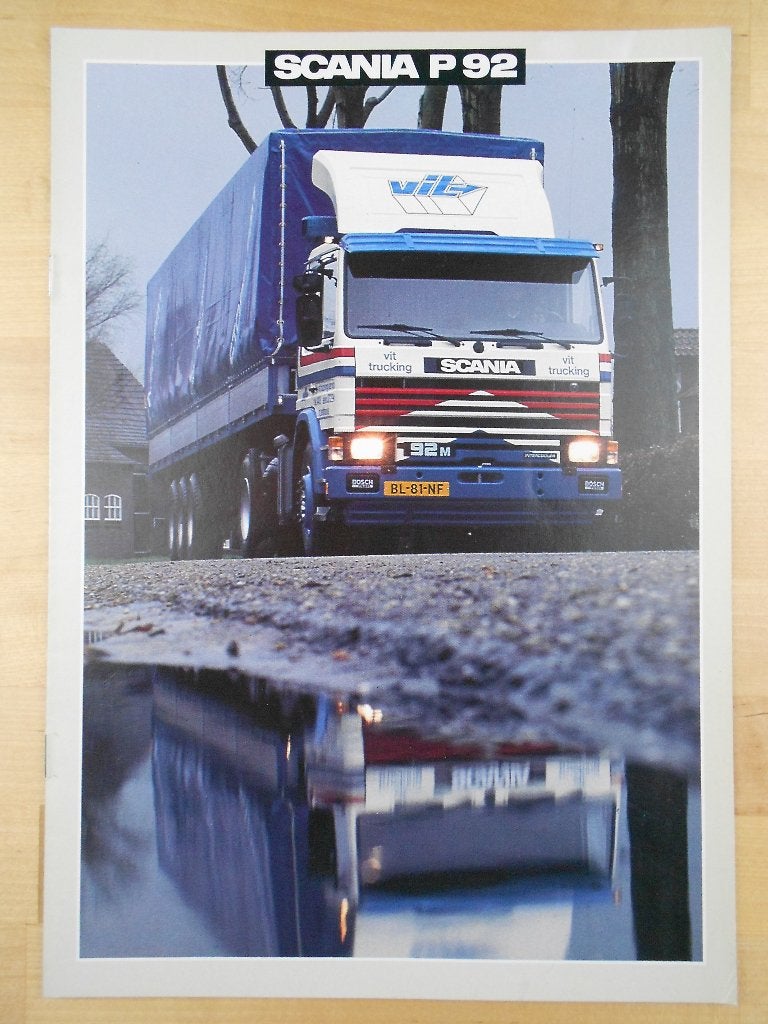 Scania P 92 Brochure 1986 – P92, Ophalen of Verzenden, Zo goed als nieuw, Overige merken, Scania