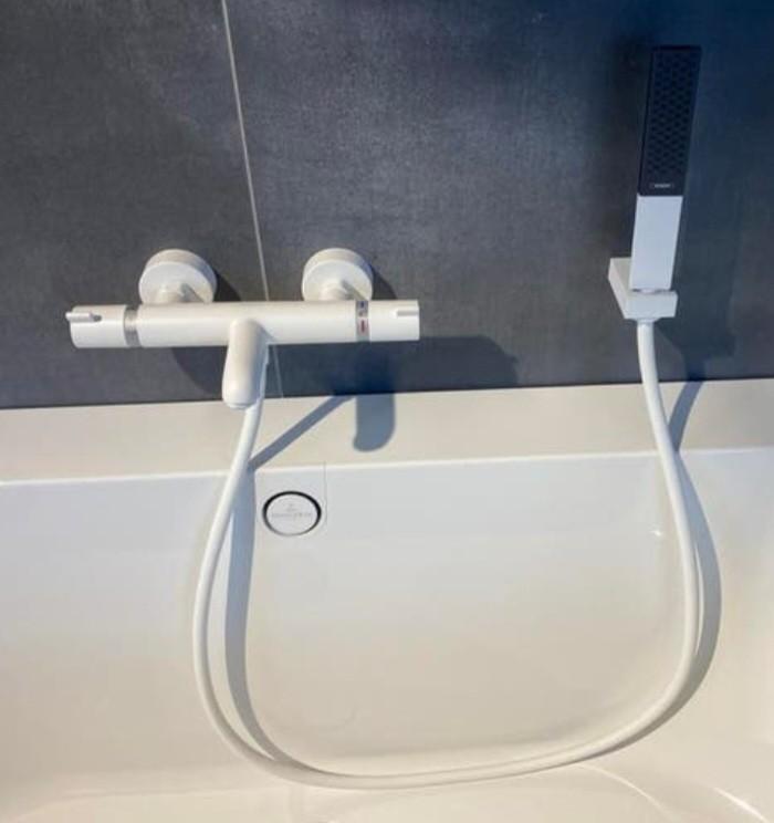 HansGrohe Ecostat Comfort badkraan WIT NIEUW, Ophalen of Verzenden, Nieuw, Kraan