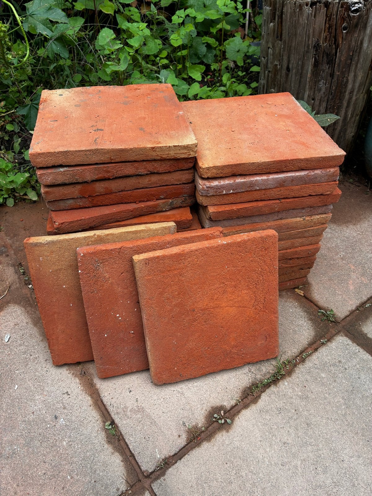 Terracotta tegels 21x21cm, Ophalen, Overige materialen, Gebruikt, 20 tot 40 cm