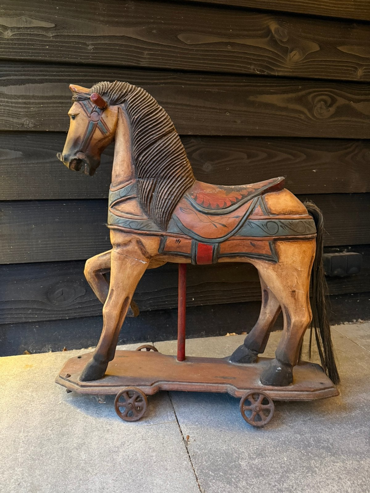 Vintage paard, Ophalen of Verzenden, Zo goed als nieuw
