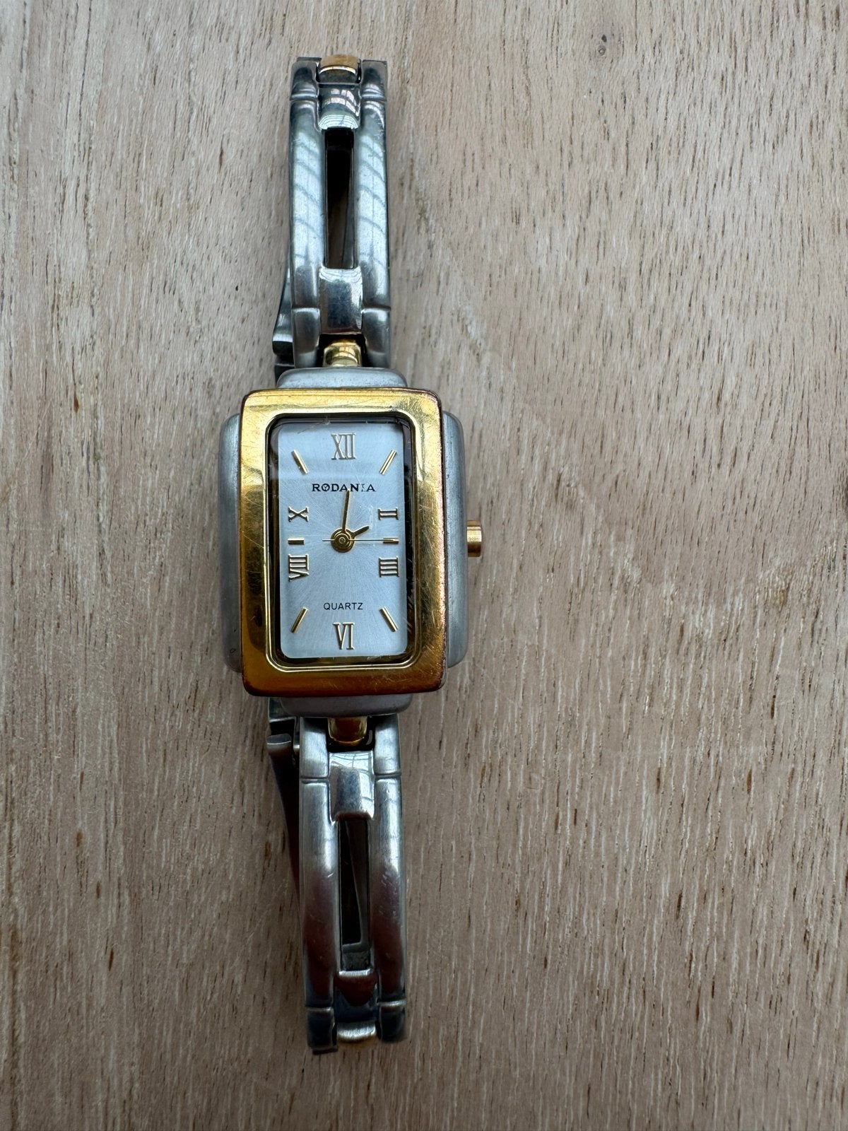 Rodania Quartz Dames Polshorloge - Zilver/Goud, Overige merken, Gebruikt, Staal, Polshorloge