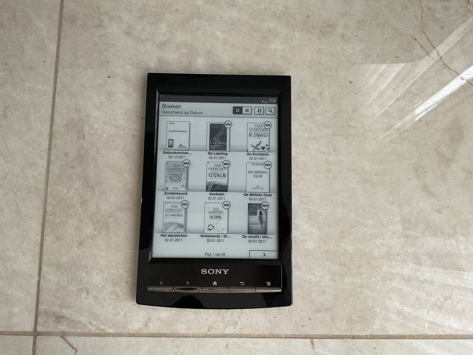 💥💥 Sony E‑Reader PRS‑T1 met 200+ Nederlandse boeken 💥💥, Ophalen of Verzenden, Zo goed als nieuw, Touchscreen