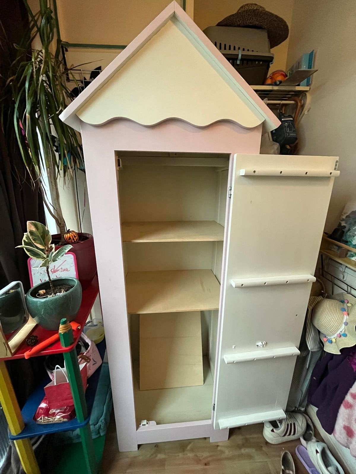 kastje voor de kinderkamer - Roze/Wit, Kinderen en Baby's, Kinderkamer | Commodes en Kasten, Ophalen, Gebruikt, 105 cm of meer