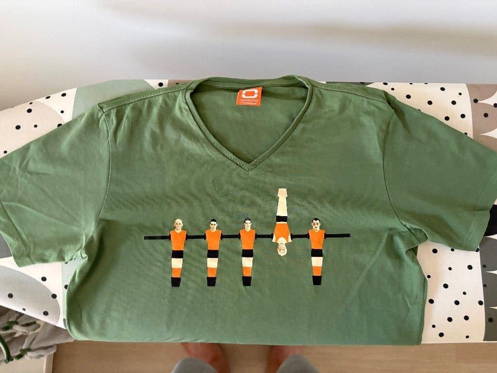 Okimono T-shirt heren “Hij was altijd al bijzonder” – maat M, Maat 48/50 (M), Ophalen of Verzenden, Zo goed als nieuw, Okimono