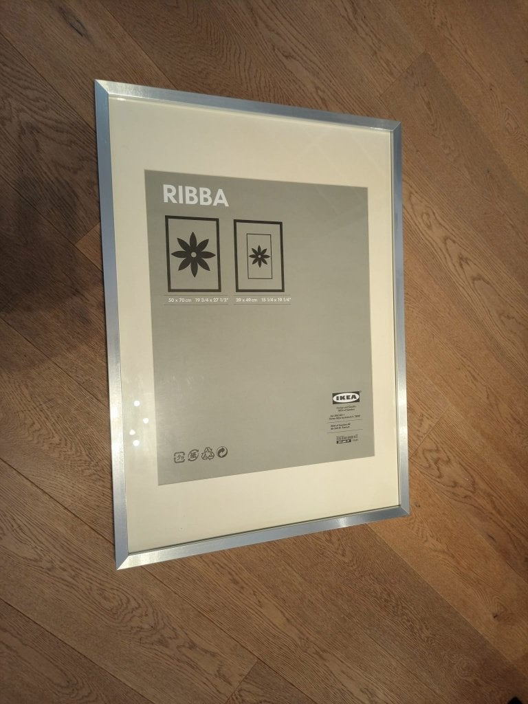 Fotolijst 50x70, Zilver, Audio, Tv en Foto, Fotografie | Fotolijsten, Ophalen, Zo goed als nieuw