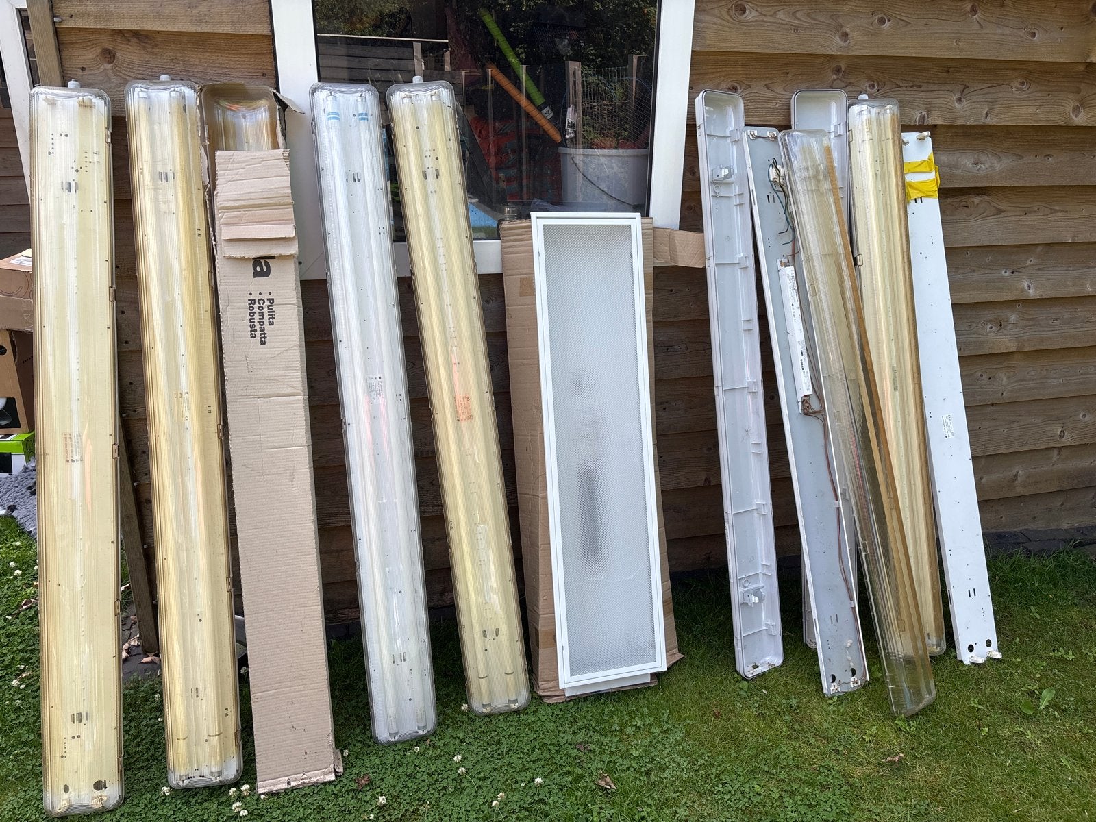 Diverse TL-armaturen en TL-buizen, Wit, Overige merken, Gebruikt, G13 (TL)
