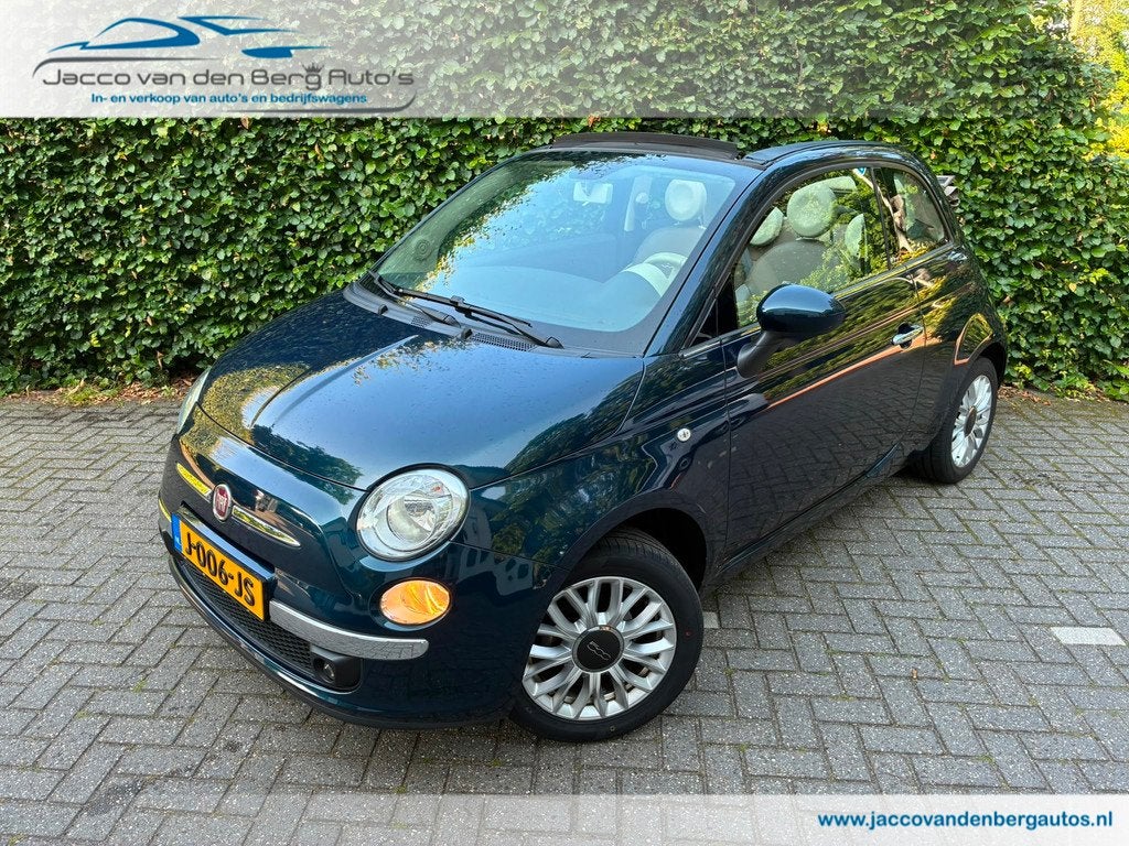 Fiat 500 C 1.2 Lounge I Cabrio I Leer, Auto's, Voorwielaandrijving, Gebruikt, 4 cilinders, Cabriolet