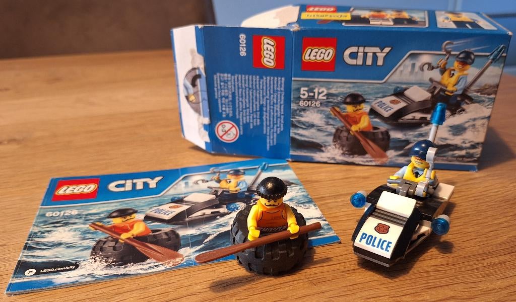 LEGO 60126 City Band Ontsnapping | compleet + doos & boekje, Lego, Ophalen of Verzenden, City, Gebruikt