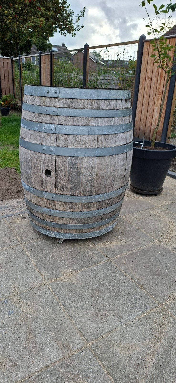 GROOT AUTHENTIEK WIJNVAT 500 LITER | H116, 77 CM W, 150 liter of meer, Ophalen, Hout