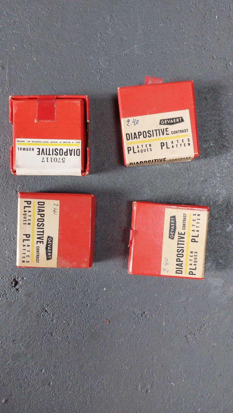 Vintage Gevaert Diapositive Contrast Platen (4 dozen), Ophalen of Verzenden, Nieuw, Doka-onderdelen