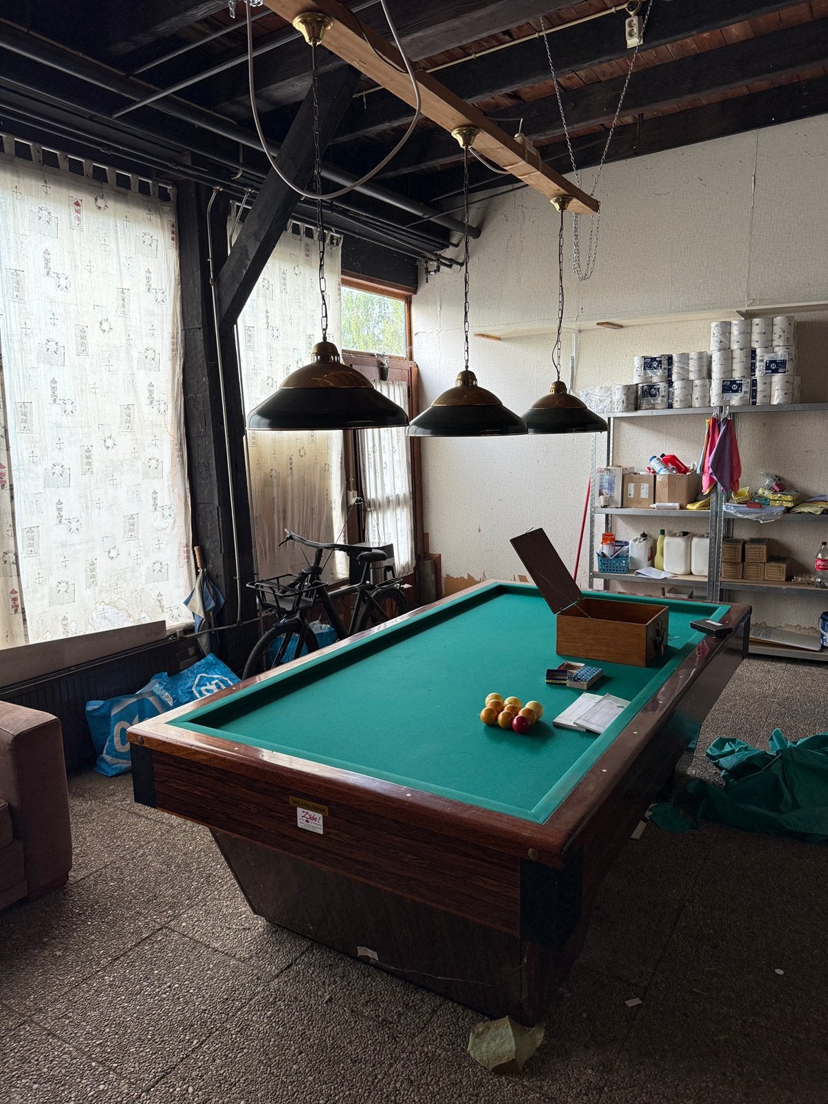 Biljart tafel, Sport en Fitness, Biljarten en Poolen, Ophalen, Zo goed als nieuw, Biljarttafel