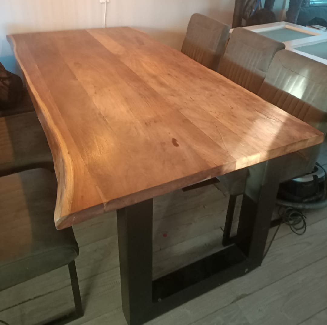 Boomstamtafel 2 meter lengte, Ophalen, 200 cm of meer, 50 tot 100 cm, Zo goed als nieuw