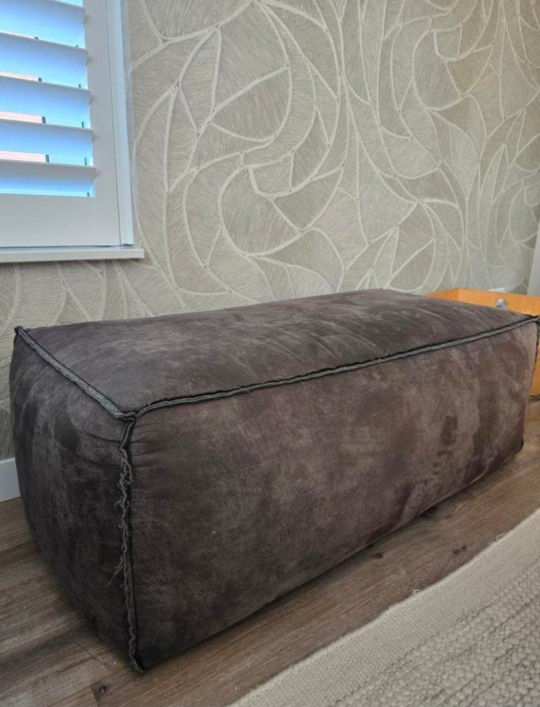 BePureHome Rodeo poef - 120x60x43 hocker, Ophalen, Rechthoekig