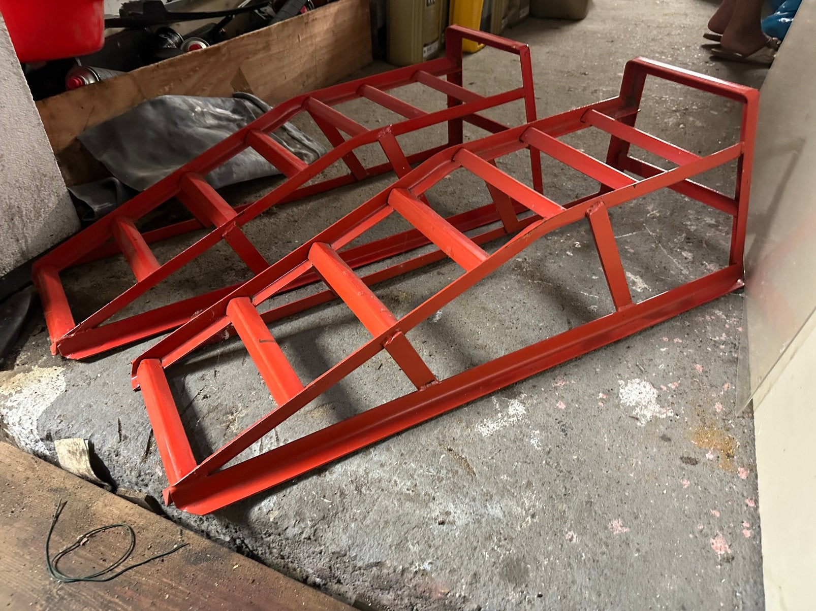 Babybrug, oprijblokken, Auto diversen, Krikken, Ophalen, Zo goed als nieuw, Manueel, Garagekrik