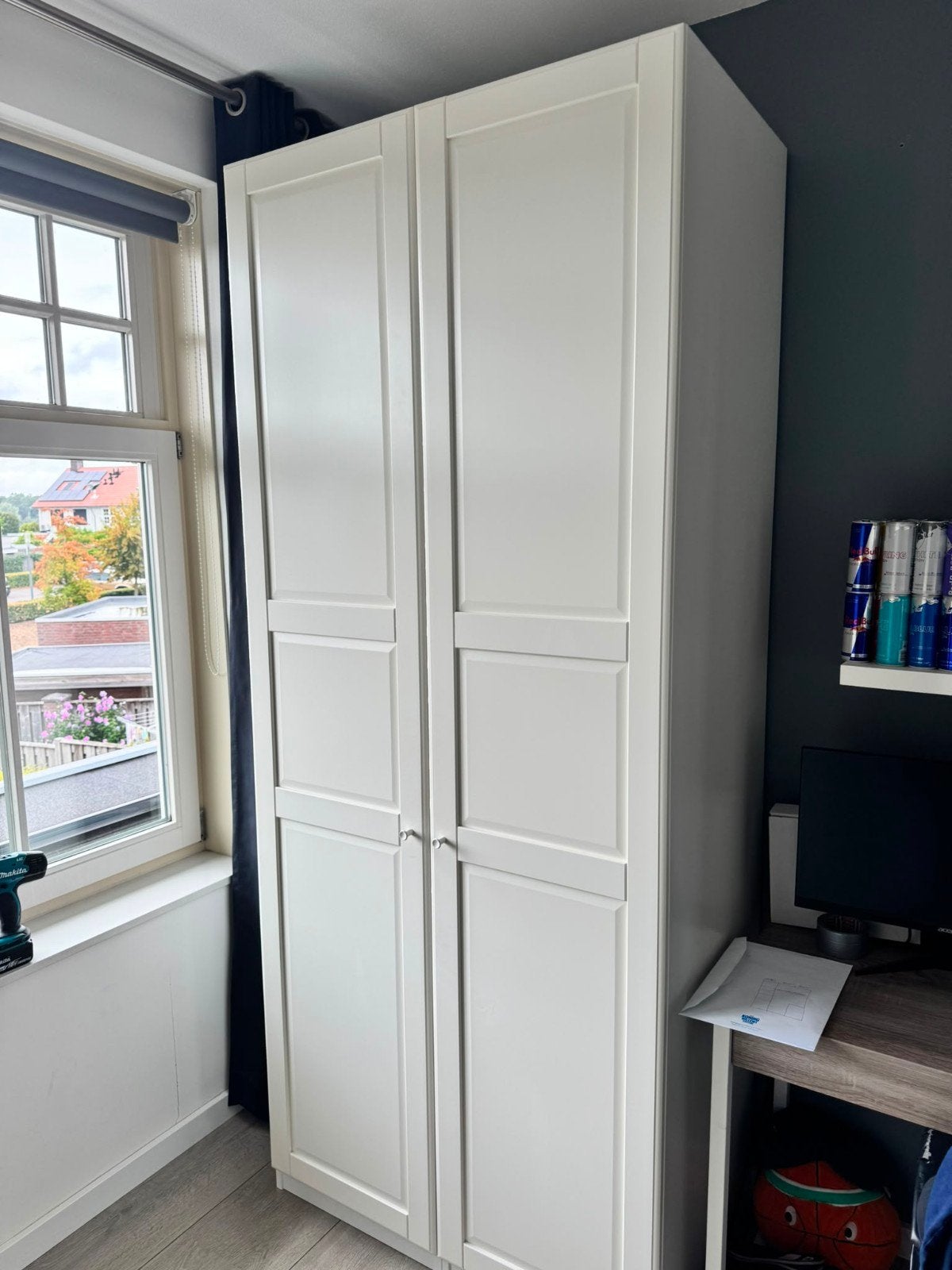 IKEA Pax kast met Bergsbo deuren (mist bodem van 1 kant), Ophalen, Met deur(en), Gebruikt, 100 tot 150 cm
