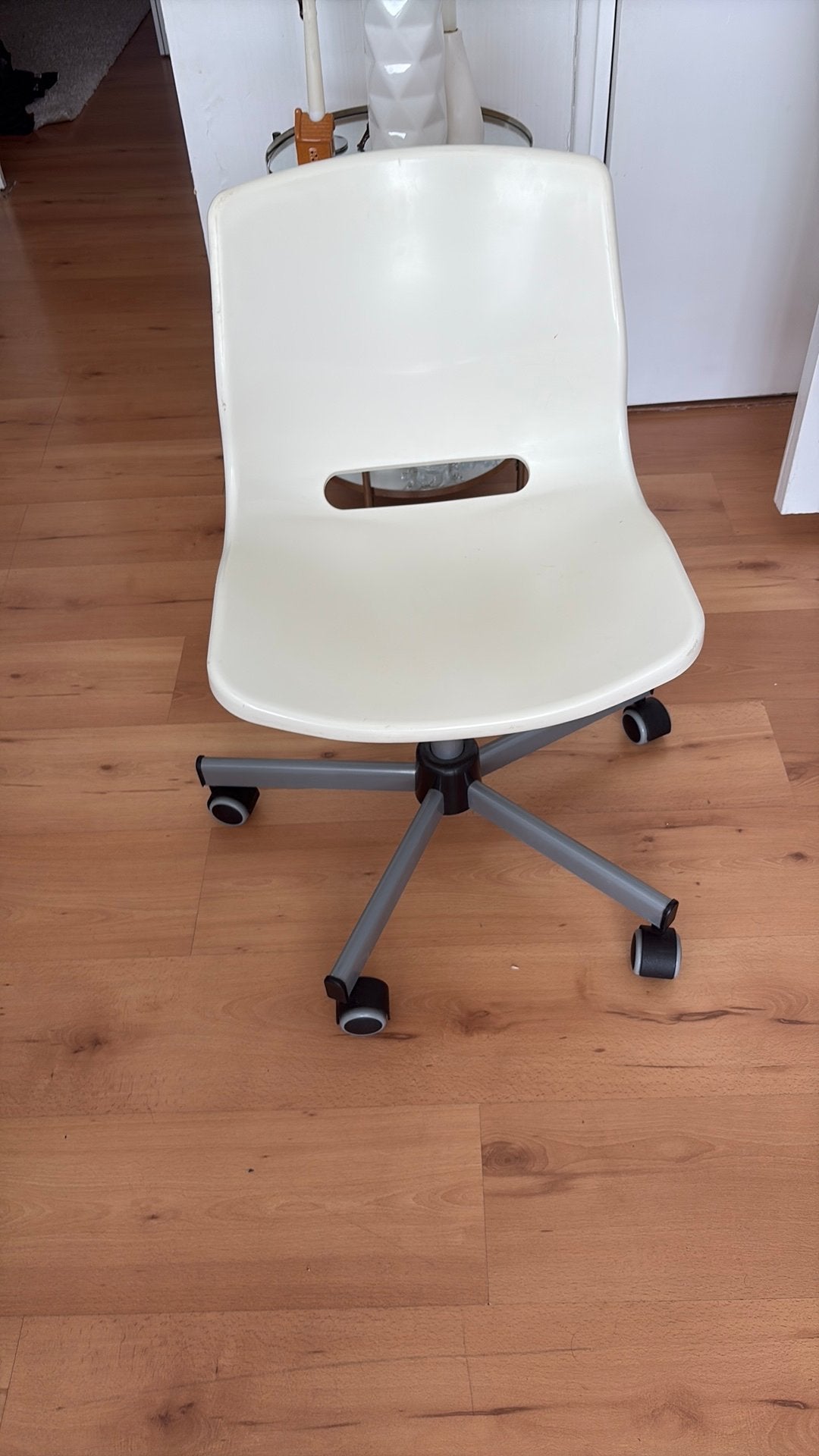 Bureaustoel, Ophalen, Zo goed als nieuw, Wit