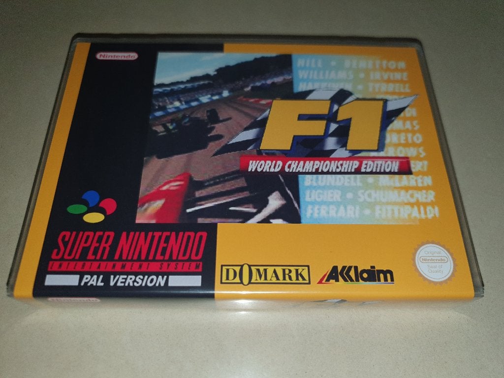 F1 World Championship Edition SNES Game Case, Spelcomputers en Games, Verzenden, 1 speler, Racen en Vliegen, Zo goed als nieuw
