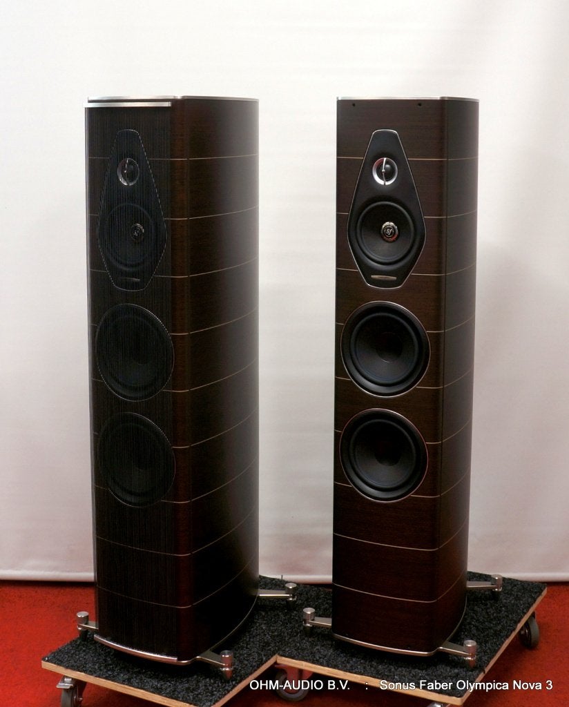 Sonus Faber Olympica Nova III, Wenge Houtfineer, Demo Model, Overige merken, Vloerstaande luidspreker, Nieuw, Ophalen of Verzenden
