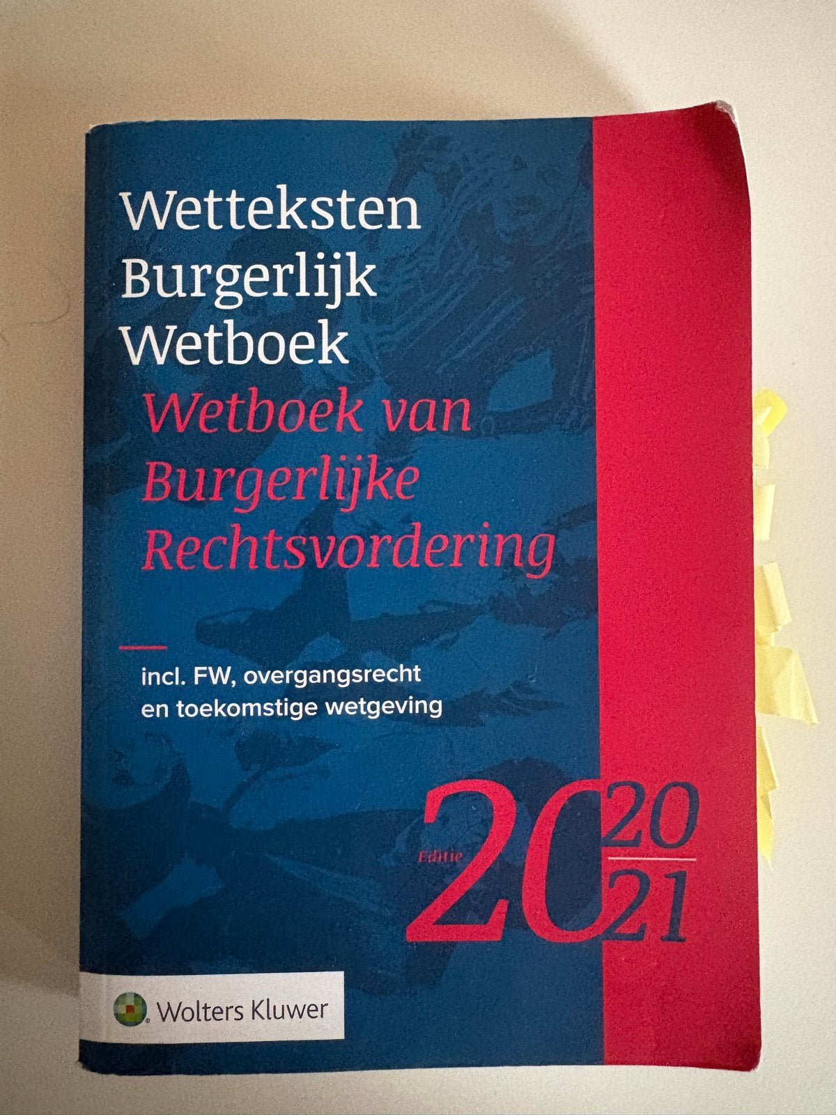 Wetteksten Burgerlijk Wetboek & Rv 2020/2021 Wolters Kluwer, Boeken, Verzenden, Gamma, Gelezen, WO