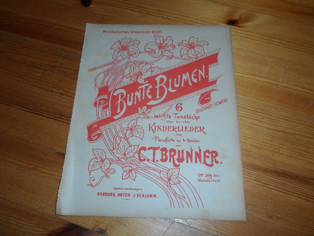 c. T. Brunner, Gebruikt, Ophalen of Verzenden, Artiest of Componist, Piano