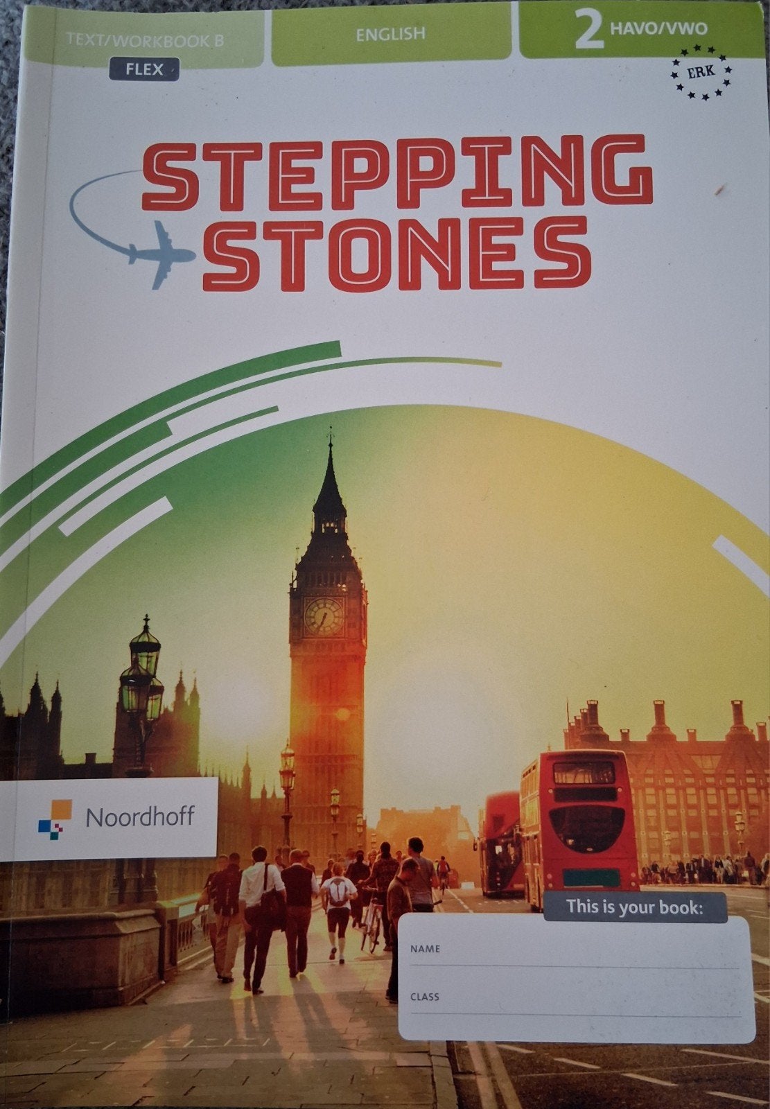 Stepping stones leerwerkboek B, Ophalen of Verzenden, Nieuw, Overige niveaus, Engels