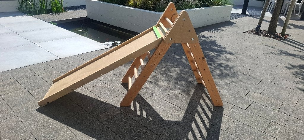 Klimrek met glijbaan, Ophalen, Gebruikt, Glijbaan
