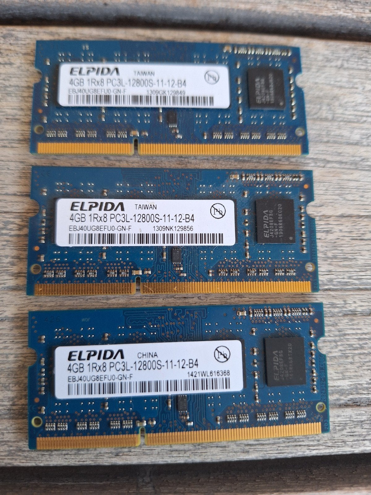 Elpida 4GB DDR3L 12800S RAM Geheugen voor Laptop, Computers en Software, RAM geheugen, Gebruikt, DDR3, Ophalen of Verzenden, Laptop