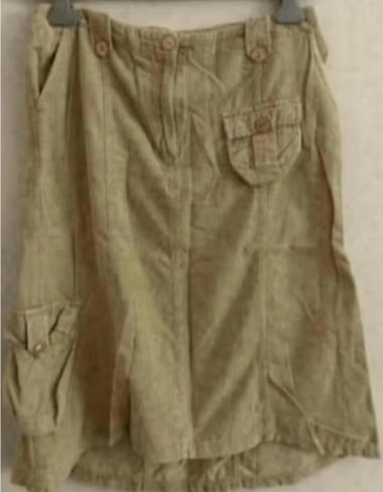 Beige (beige-bruine) rok ribstof, ribrok; yessica; maat 40, Kleding | Dames, Rokken, Zo goed als nieuw, Maat 38/40 (M), Beige
