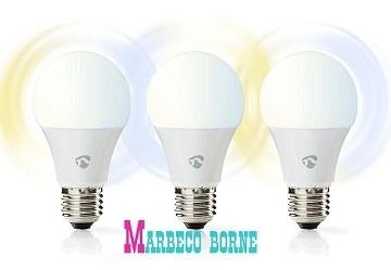 SmartLife Wi-Fi Smart LED-lamp, Warm tot Koud Wit,E27 3-pack, Huis en Inrichting, Minder dan 30 watt, Nieuw, Info@marbeco.nl, Nedis SmartLife