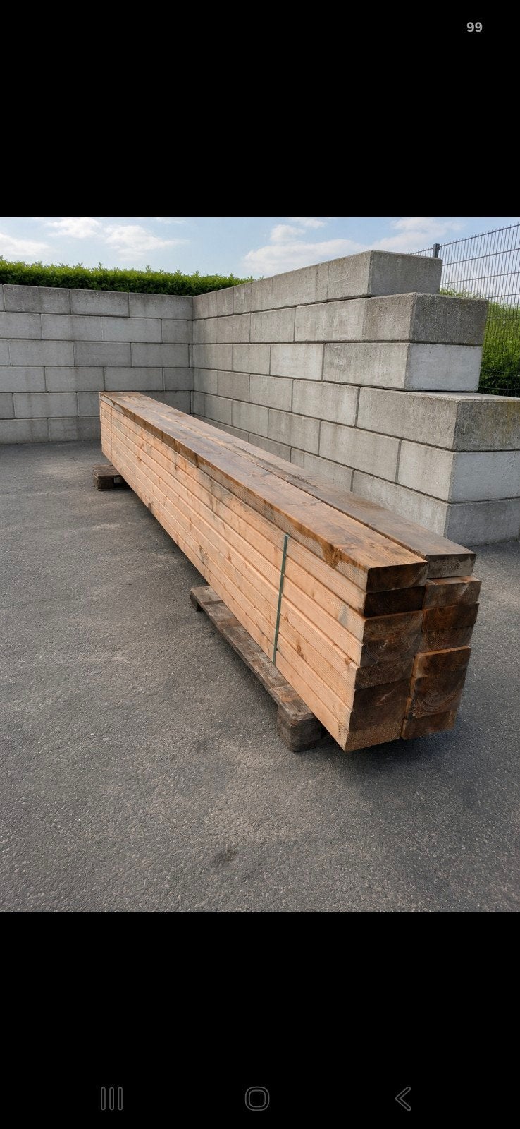 16 balken / baddingen NIEUW !, Ophalen, Nieuw, 250 cm of meer, Balken