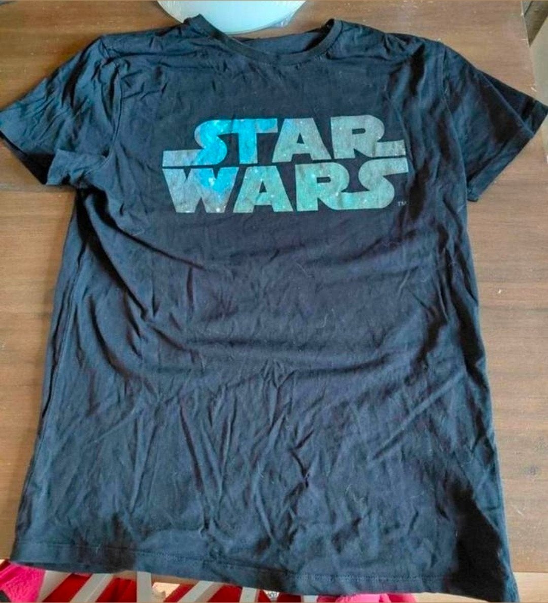 Star Wars t-shirt maat L., Kleding | Heren, Ophalen of Verzenden, Gedragen, Maat 52/54 (L), Zwart