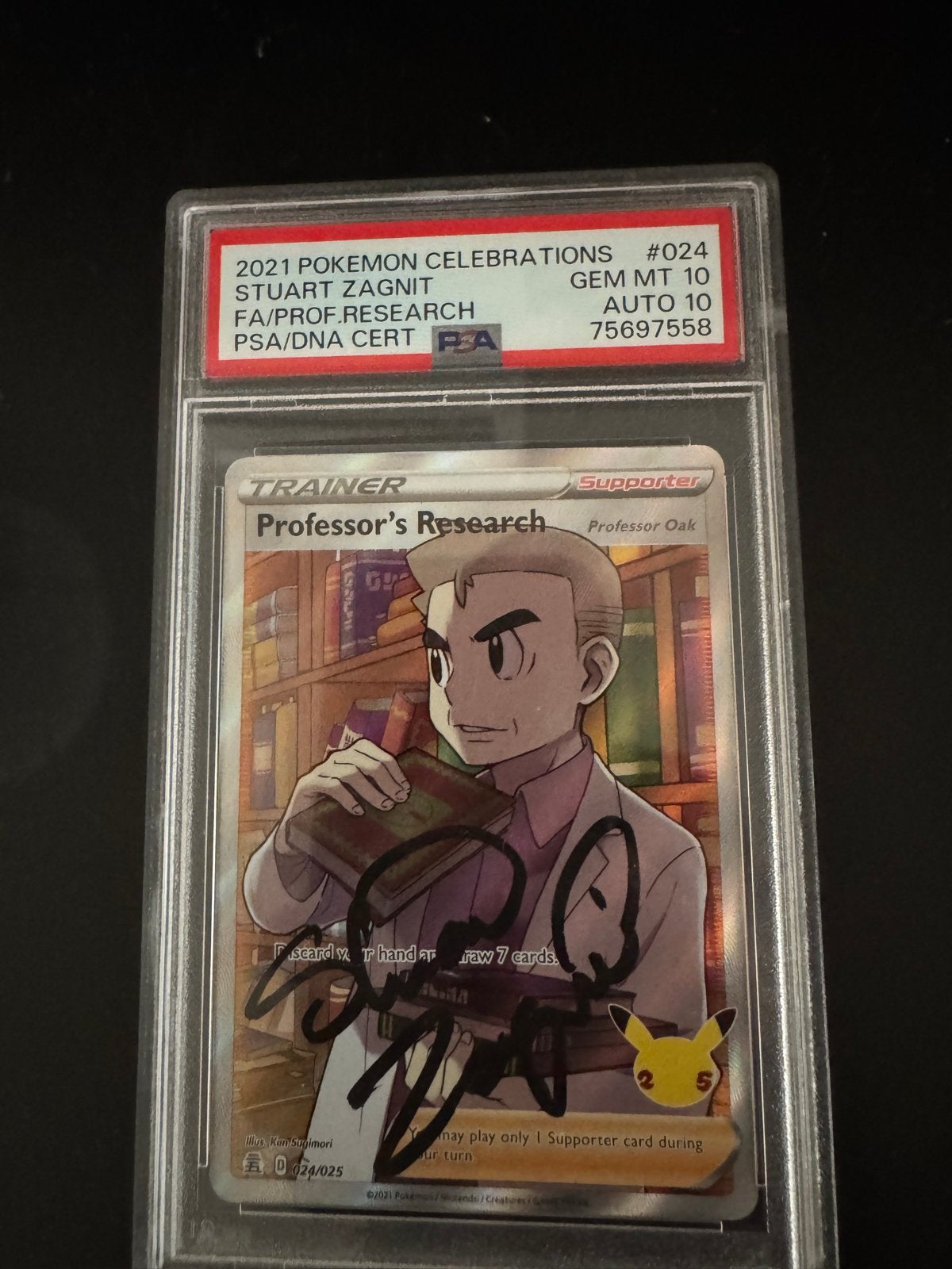 Professor's Research (Full Art) PSA 10 - Stuart Zagnit Auto