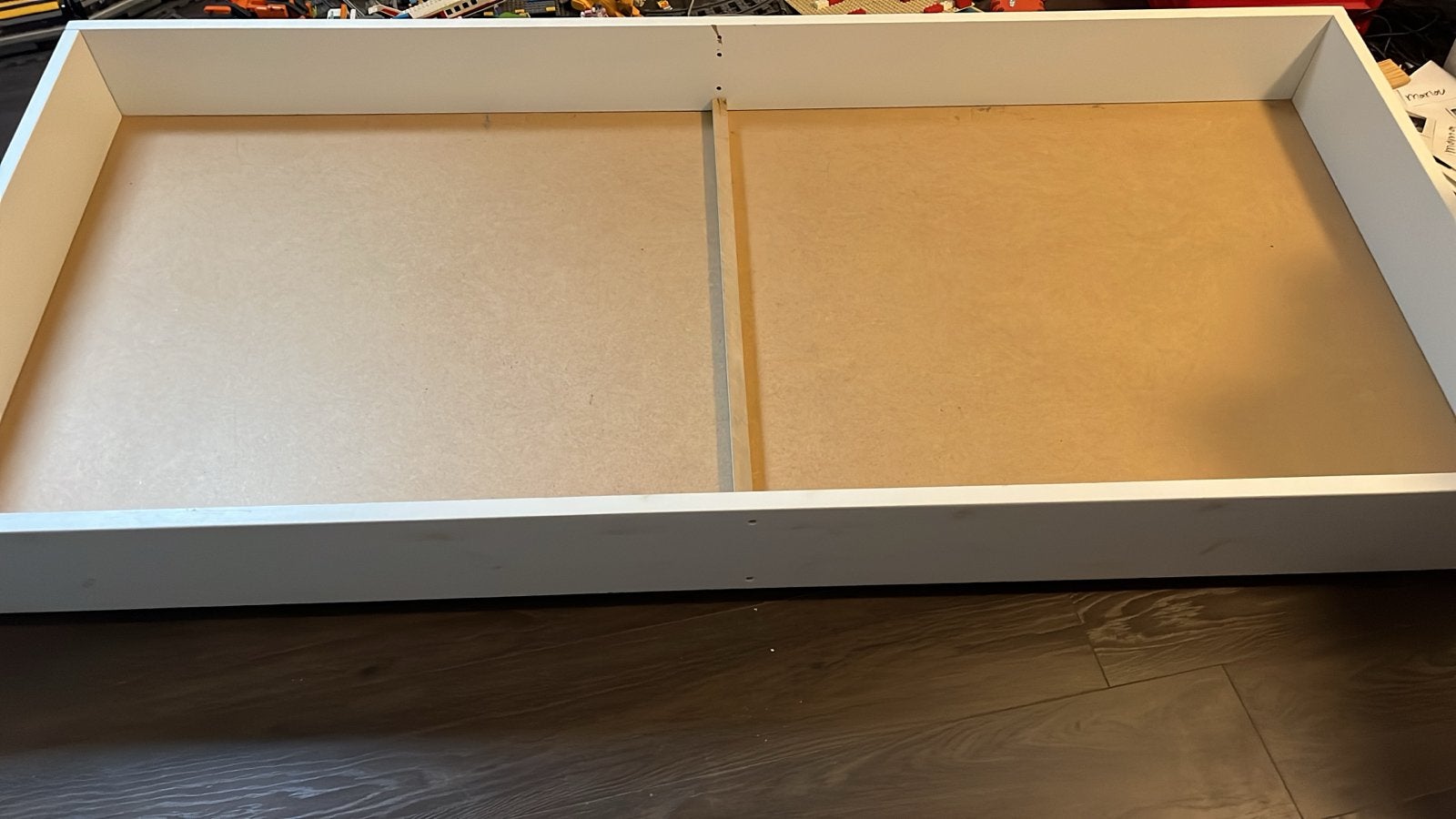 Grenen onderbedlade met wielen - 188x90x21 cm, Ophalen, Gebruikt, 90 cm, Eenpersoons