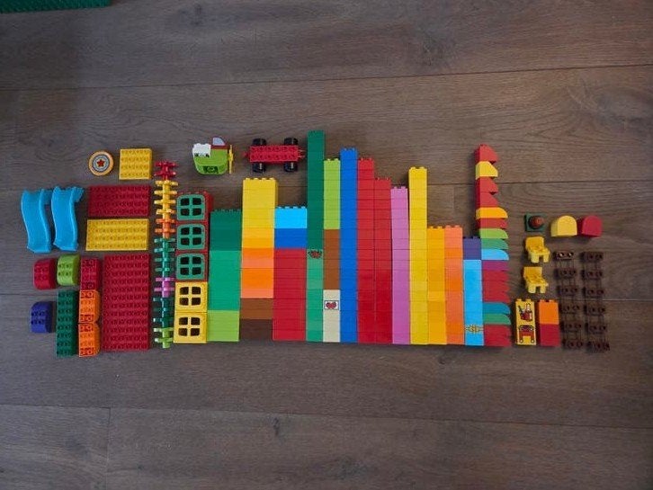 Grote hoeveelheid LEGO Duplo blokken en speciale onderdelen, Gebruikt, Inclusief extra onderdelen, Lego, Ophalen of Verzenden