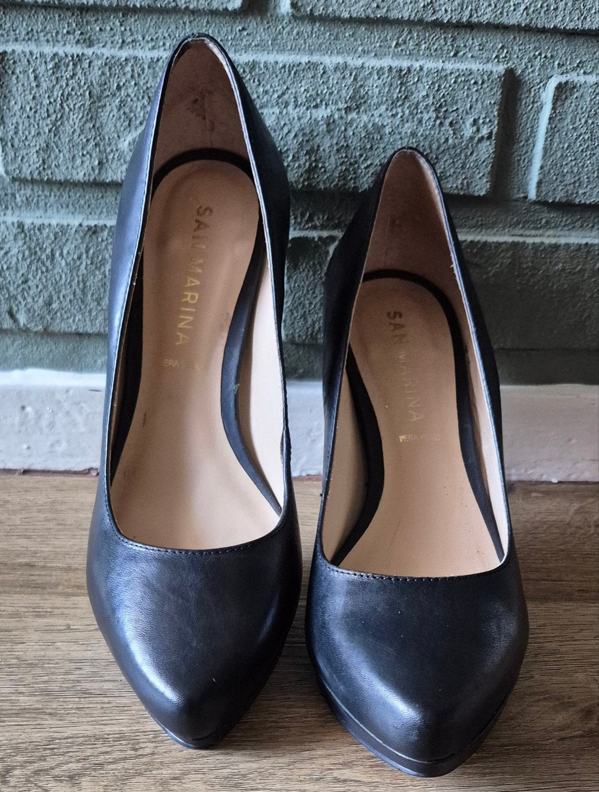 San Marina Leren Pumps Maat 39, Ophalen of Verzenden
