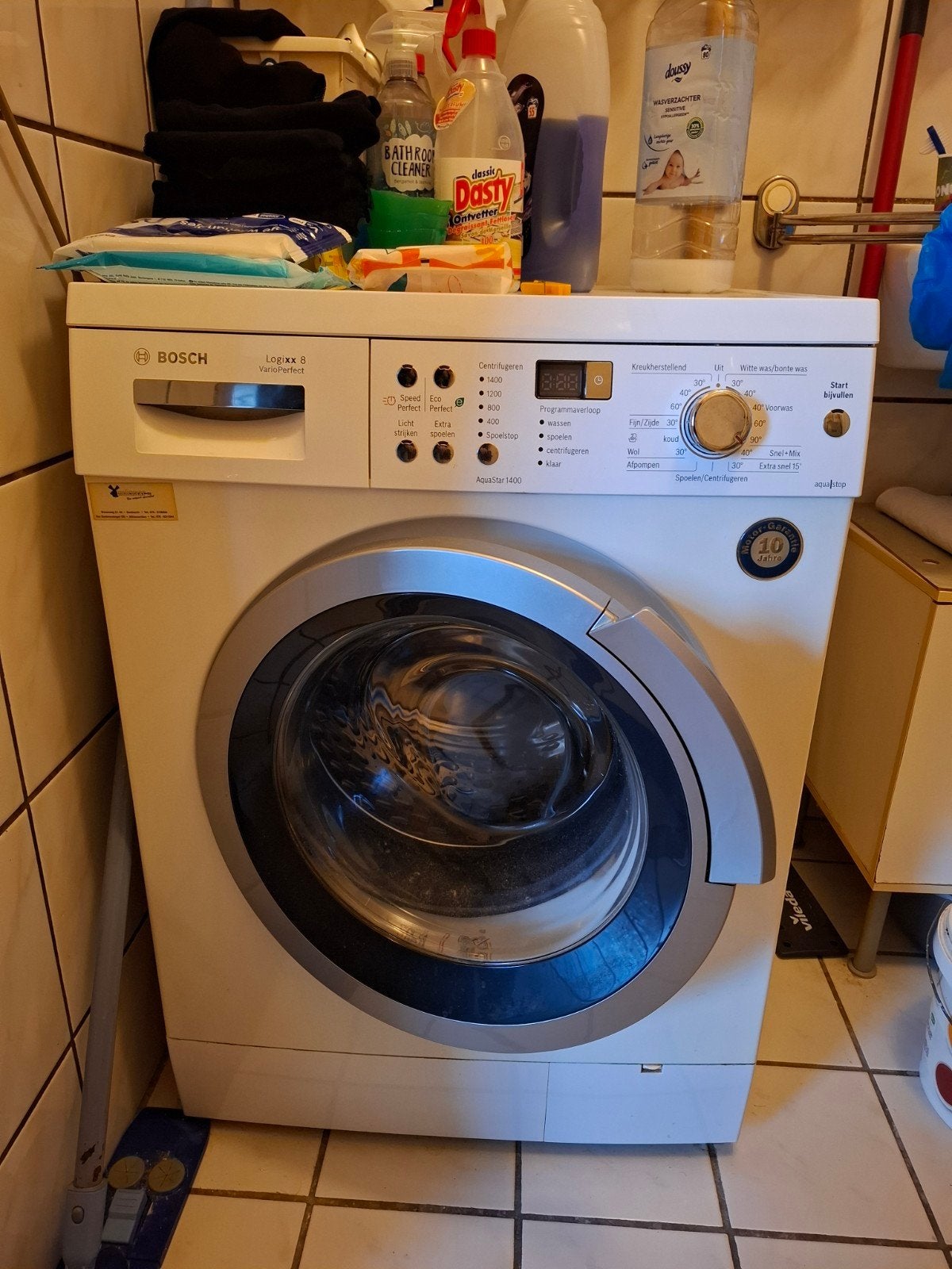 Bosch Logixx 8 VarioPerfect Wasmachine - 8kg, 1400 toeren, Ophalen, 1200 tot 1600 toeren, Gebruikt, 8 tot 10 kg