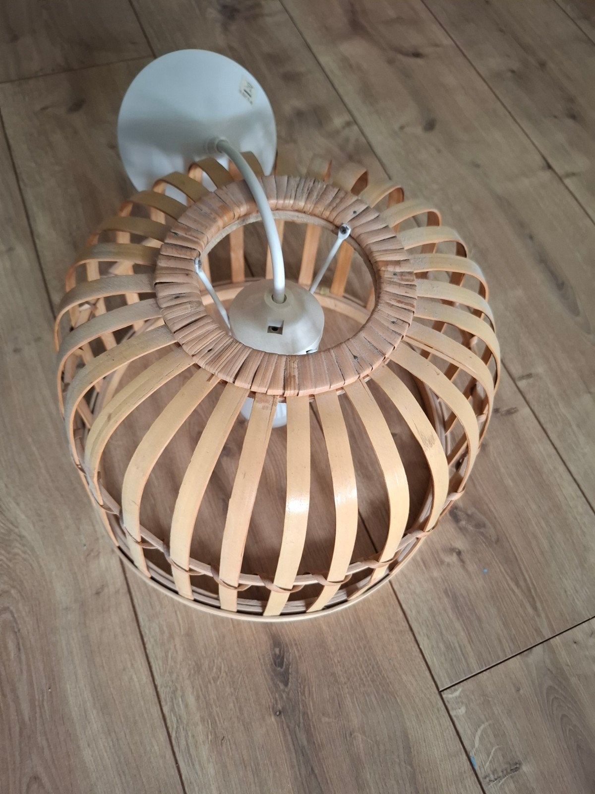 Bamboe hanglamp / plafondlamp, Ophalen, Minder dan 50 cm, Bohemian, Natuurlijk, Modern, Zo goed als nieuw